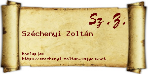 Széchenyi Zoltán névjegykártya